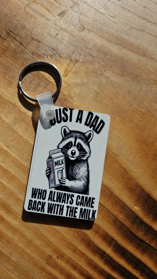 Just A Dad keychain