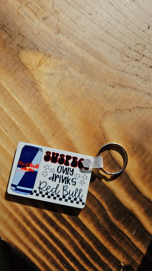 Redbull keychain